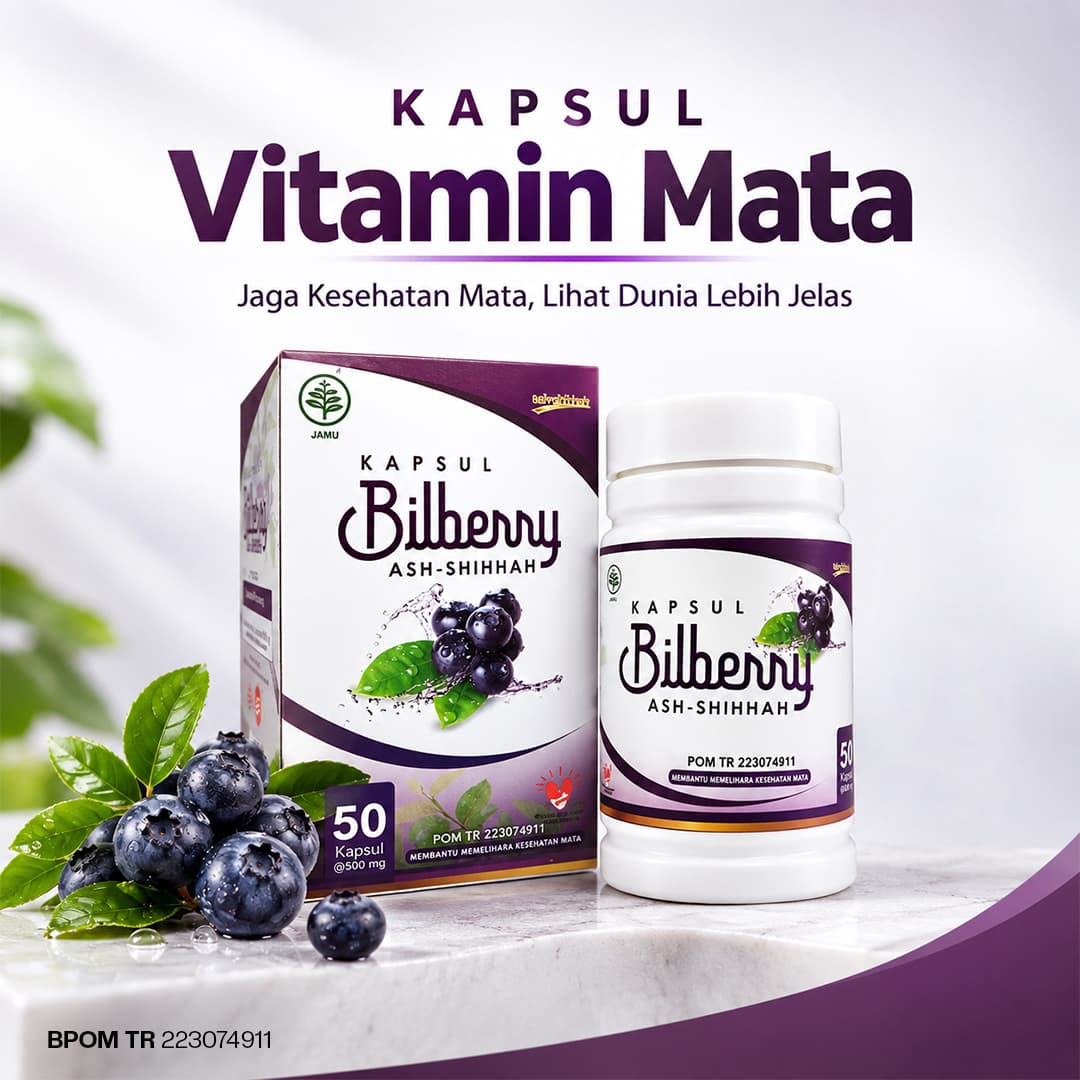 Kapsul Bilberry vitamin mata